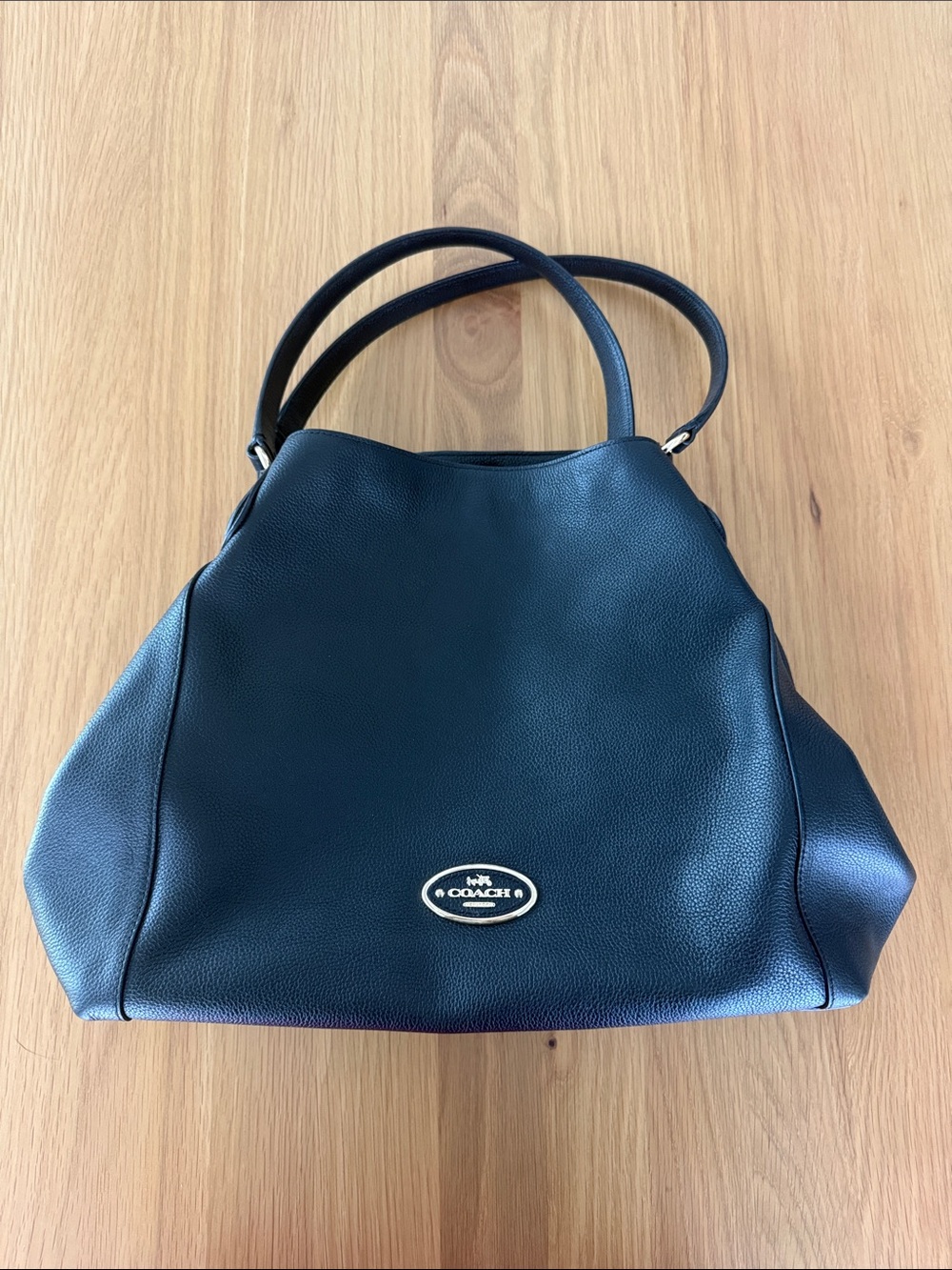 Coach black shoulder bag, 3 compartments, lovingly used, small signs of wear